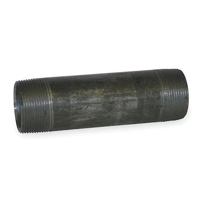 1'' X 8'' Black Pipe Nipple Sch 80, 1Lmk4