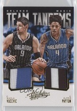 2015 Panini Absolute Team Tandems Prime 14/25 Nikola Vucevic Elfrid Payton 4l6