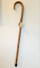 Whistle Creek Hickory Cattleman’s Hiking Stick 43” - Handcrafted **NEW With Tag