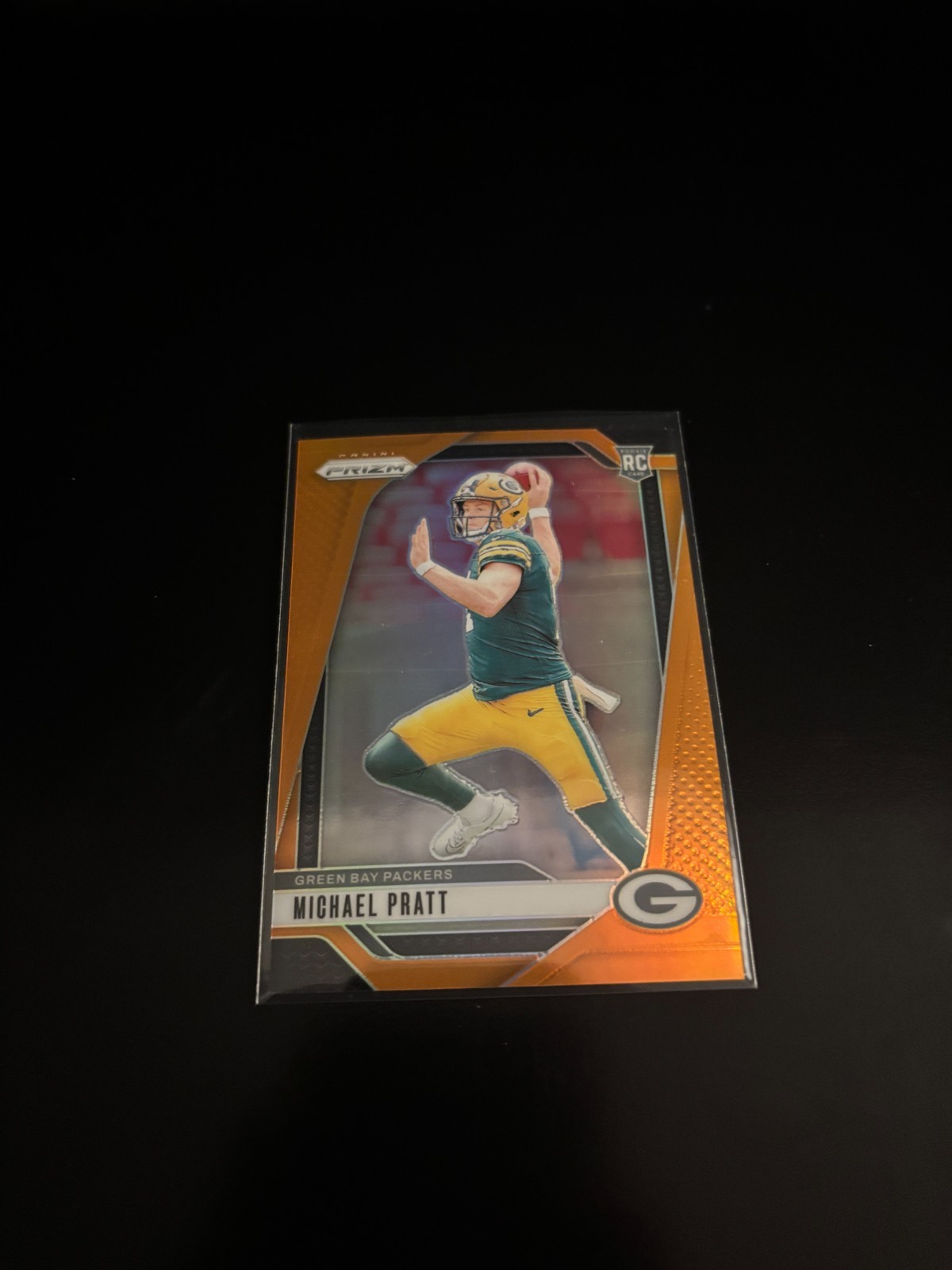 Michael Pratt 2024 Panini Prizm Orange Prizm /249 RC Packers 379