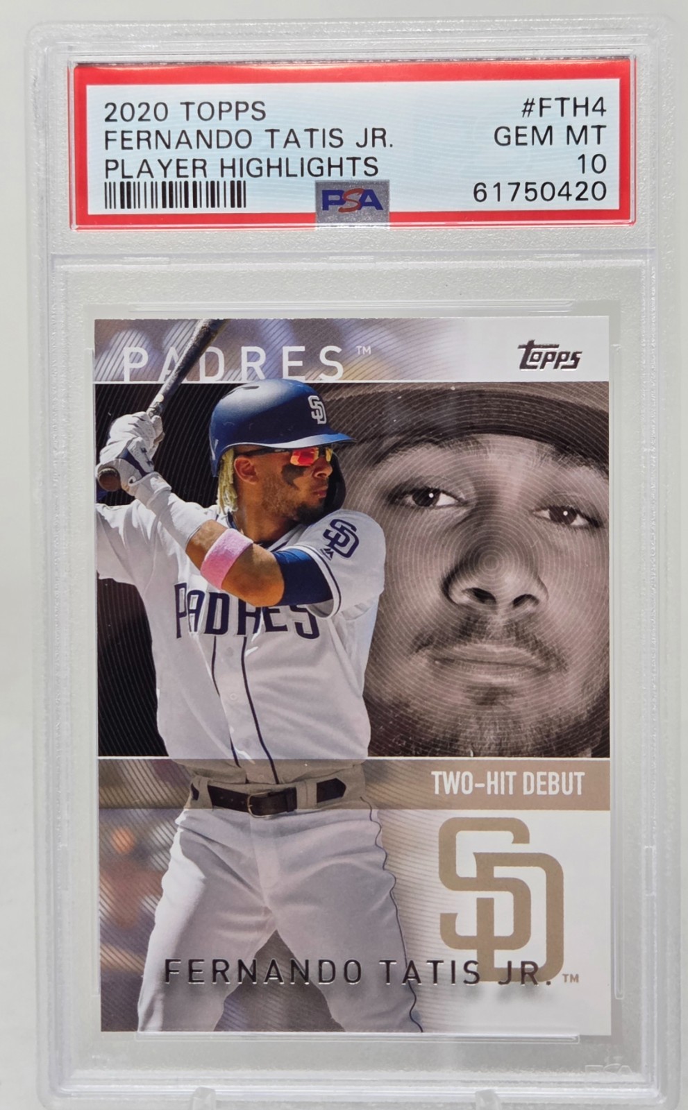 2020 Topps Highlights #4 FERNANDO TATIS JR Pop 2 CARD PSA 10 GEM MINT