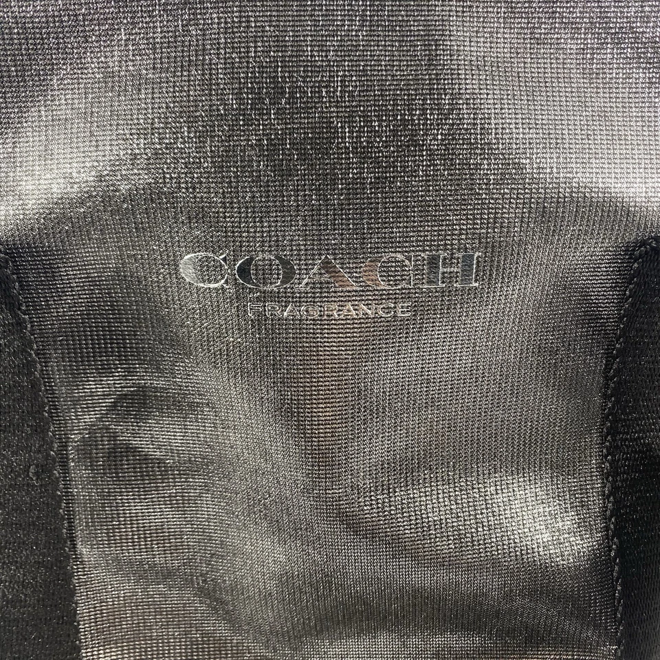 Bolso de Mano Coach Fragancia Metálico Plateado Grande Monedero Viaje Foto 2 de 4
