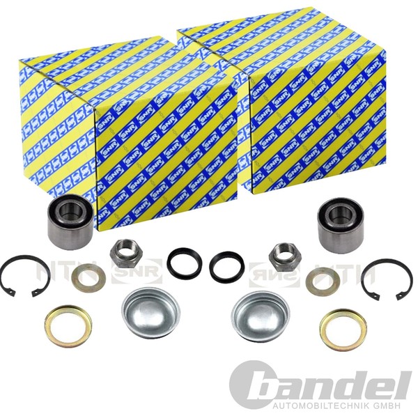 2X SNR RADLAGER-SATZ Hinten Passend FÜR CitroËN AX Saxo Visa Xsara ZX Dacia-image