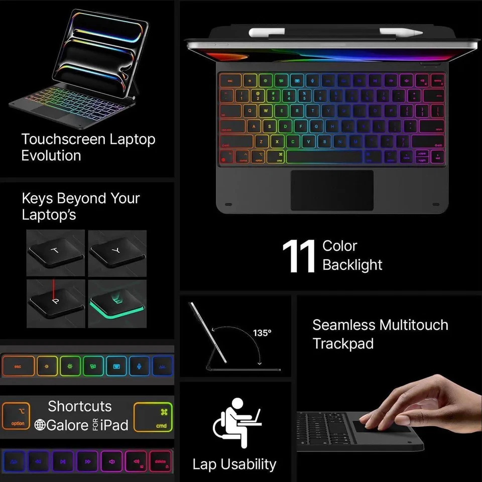 Magic Wireless Keyboard Case for iPad Pro 13 inch M5 2025 M4 2024 - Image 4 of 4