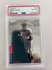 1993 UPPER DECK SP DEREK JETER FOIL ROOKIE CARD # 279 PSA 6 EX-MT (RC) - YANKEES