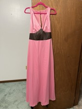 Dessy Collection Pink Bridesmaid Prom Dress Gown Size 10