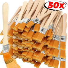 50 Pcs Artist Nylon Paint Brushes Set for Acrylic Oil Watercolor Art Supplies UK
