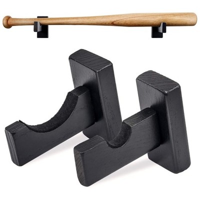 3X(Baseballschläger Display Wandhalterung, Schlägerhalter für Wand massiv mit Filz4301