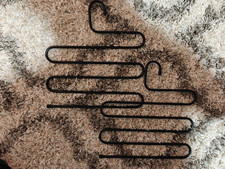 2-pack heavy duty metal scarf pant hangers, S-shaped multi-hangers