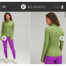Lululemon Define Jacket Luon Sz 4 Green Foliage 4044