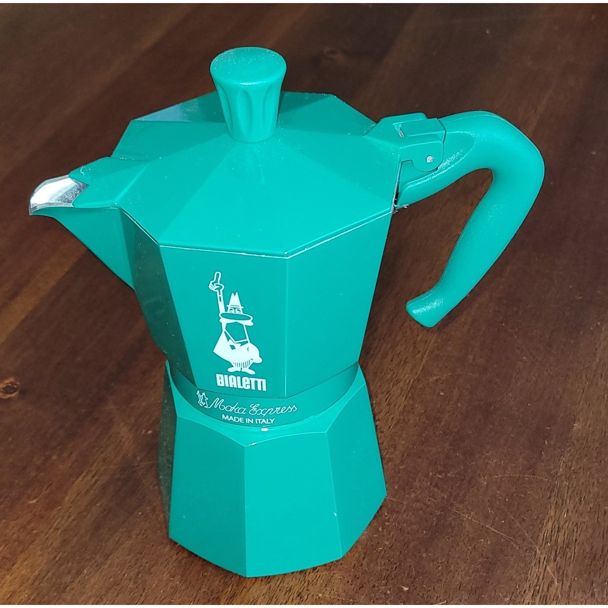 Starbucks Bialetti Moka Express Teal Green 3-Cup Stovetop Espresso