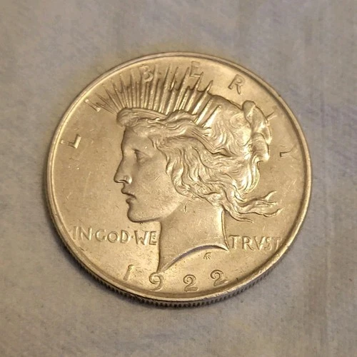 1922 Peace Dollar Silver $1 Coin 0.9 Fineness