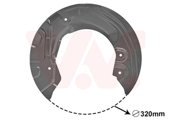 Spritzblech Bremsscheibe VAN Wezel 0627371 FüR BMW E92 E87 Z4 E93 E91 E90 E81-image