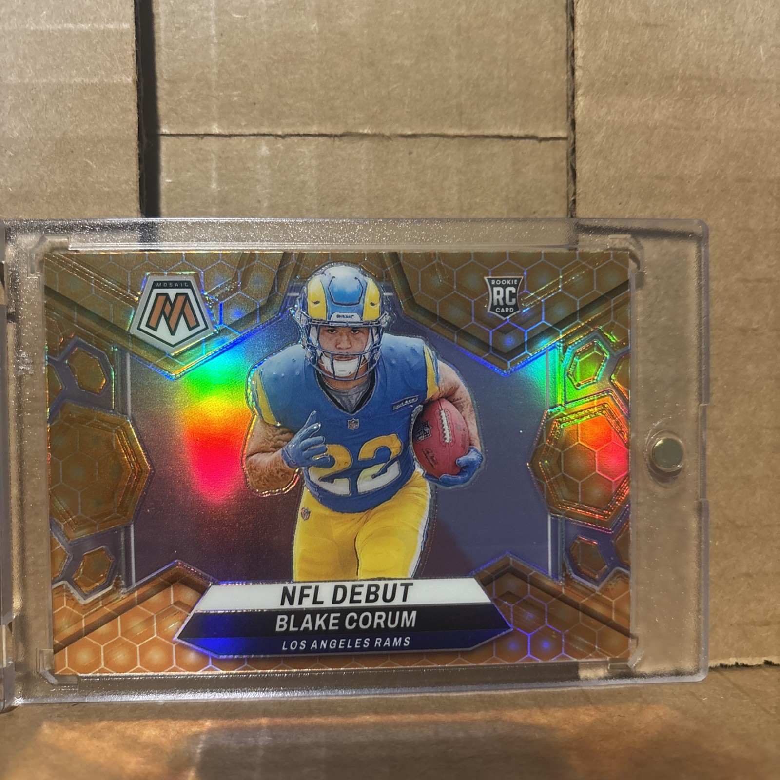 2024 Panini Mosaic Honeycomb Prizm #278 Blake Corum RC Rookie Rams CASE HIT SSP