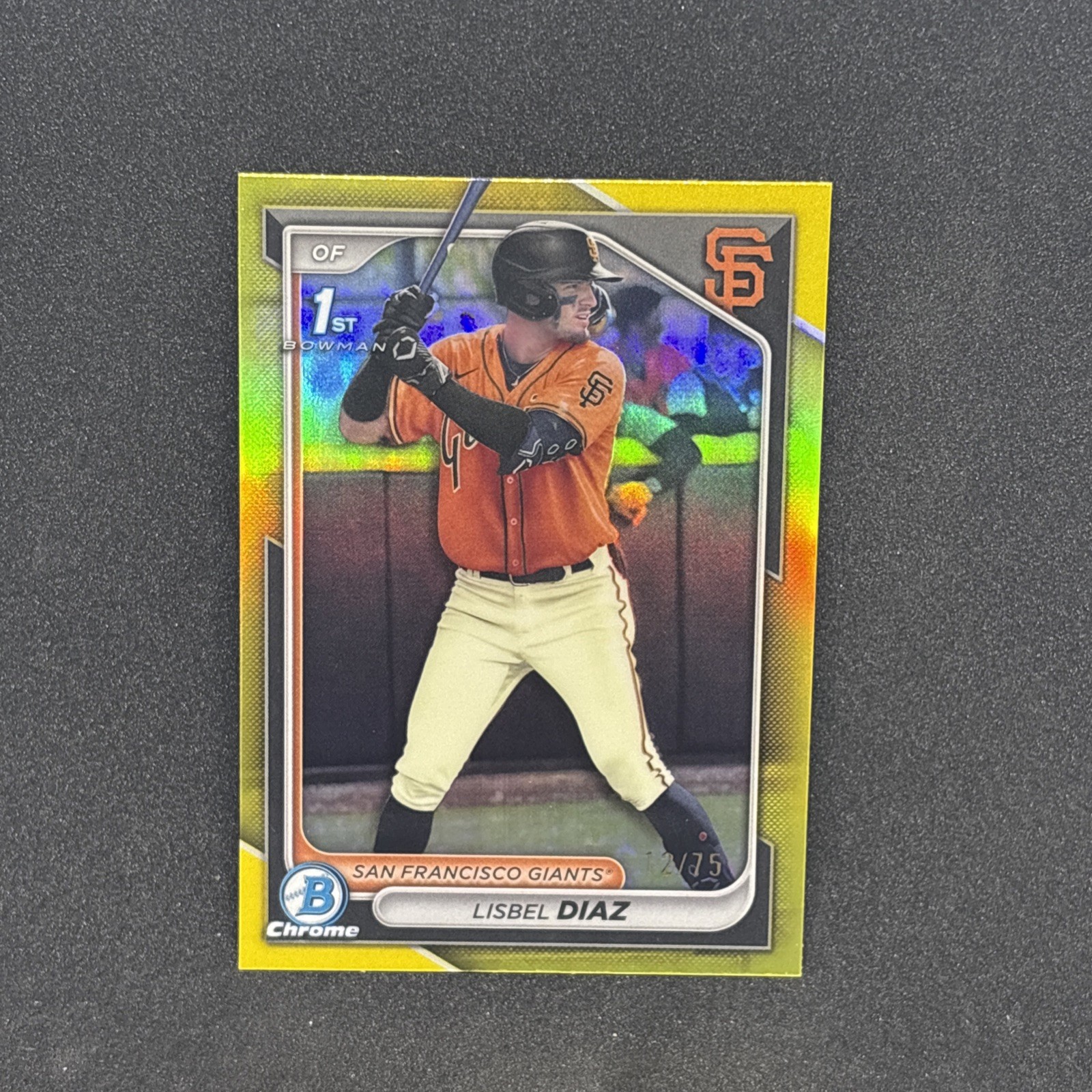 2024 Bowman Chrome - Prospects Lisbel Diaz #BCP-194 Yellow Refractor /75 (RC)