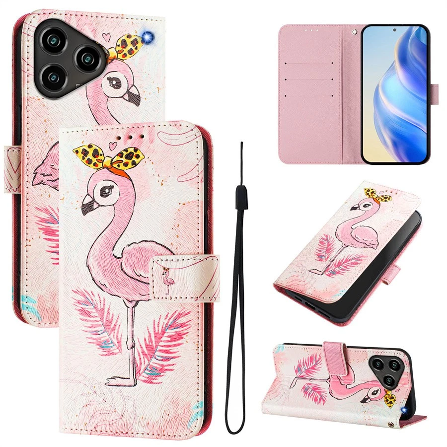 Pattern Wallet Stand Phone Cover for ZTE Blade A56 Pro A36 A56 A76 A35E V70 Max - Image 4 of 4