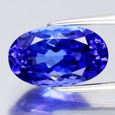  3.36ct VVS Oval Natural AAA Violet Blue Tanzanite - Magnificent Tanzania Gem