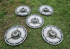 Set Of 5 1964 Chevy Impala Ss 15 Spinner Hubcaps Wheel Covers 64 Super Sport 4