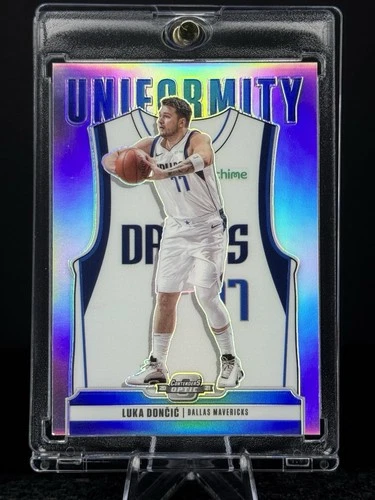 🏀 Luka Doncic 2020-21 Panini Contenders Optic Uniformity Silver Prizm #4 + Case