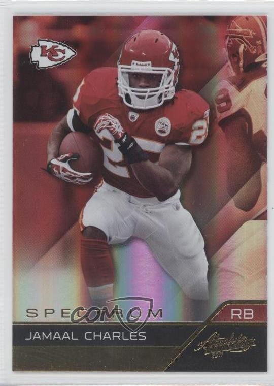 2011 Panini Absolute Memorabilia Spectrum Gold 23/25 Jamaal Charles #50 0a6