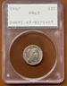 1907 Barber Silver Dime Proof PCGS PR63 PR 63 Rattler OGH Old Green Holder