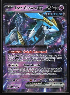 Iron Crown ex 146 SV: Scarlet & Violet Black Star Promo Pokemon Card