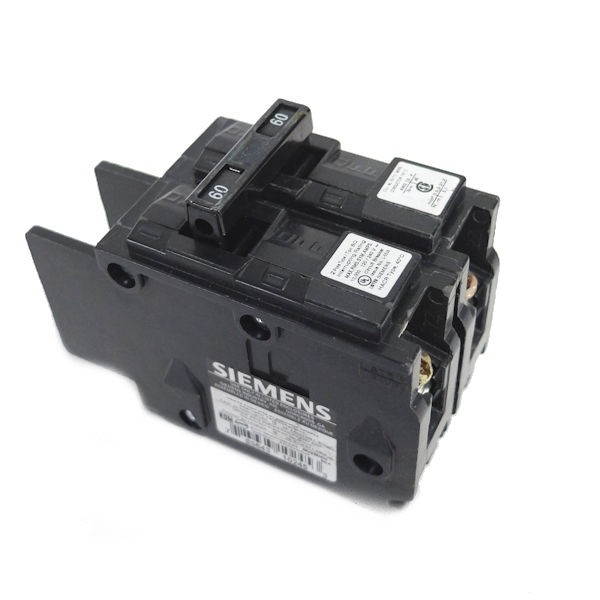 Siemens BQ2B060 60-Амперный двухполюсный выключатель напряжением 120240 Вольт на 10 Ка с входным и выходным напряжением 13290₽
