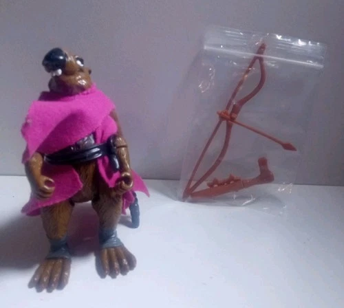 Vintage TMNT 1988 SPLINTER  Action Figure COMPLETE LOOSE Accessories Playmates