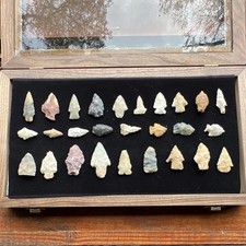 Pike Co Illinois Native American US Pre-1600 Stone Arrowheads & Projectiles