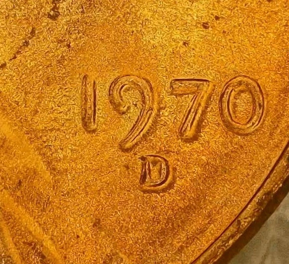 🔥 UNCIRCULATED (RD) 1970-D LINCOLN CENT DDO DDR RPM VARIETY - "FG" ERROR. - Image 4 of 4