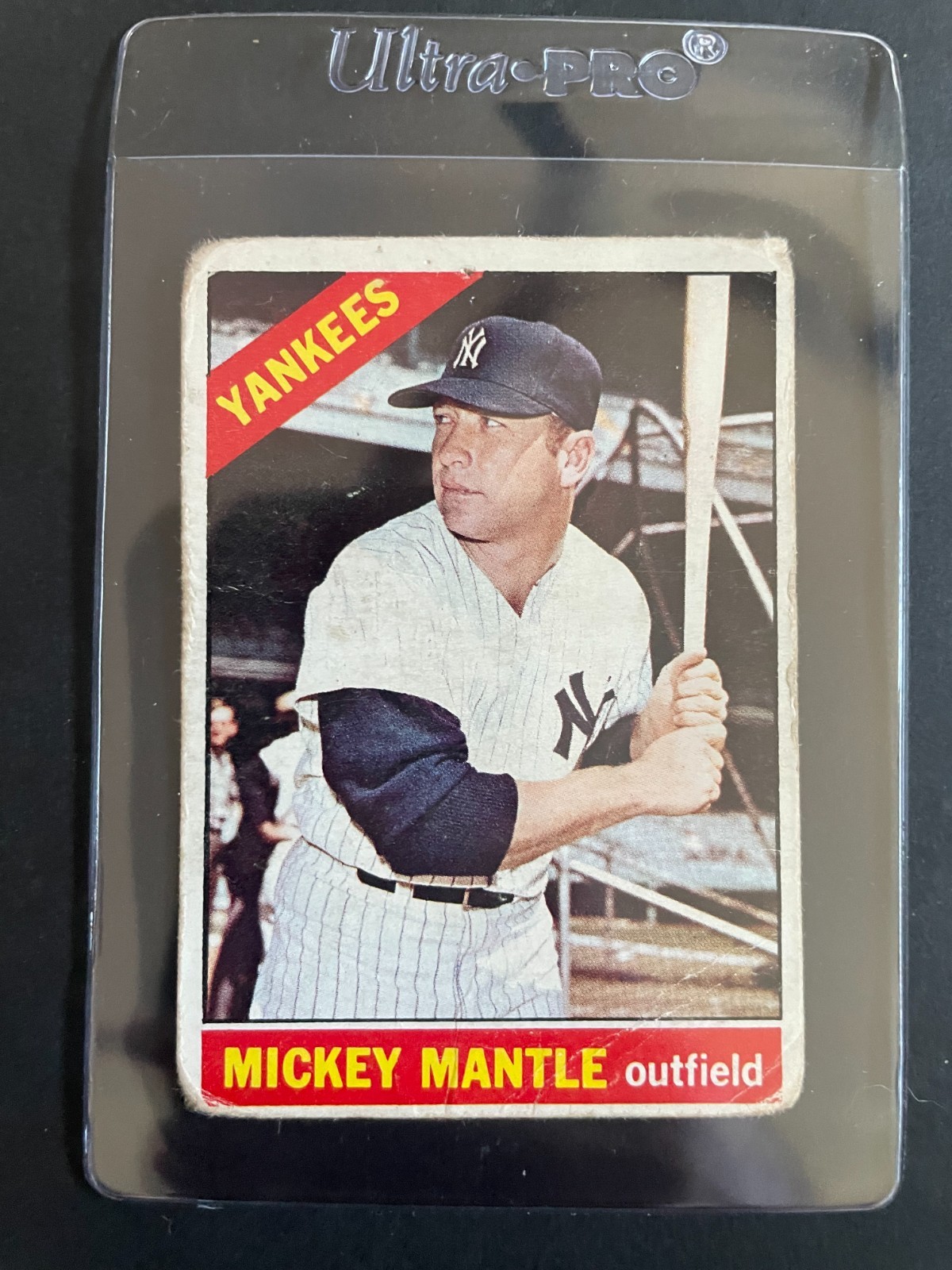 1966 Topps # 50 Mickey Mantle LOW GRADE 