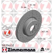 2x Bremsscheibe f�r BMW X6 F96 G06 3.0 19 bis 26 Zimmermann B58B30C JA1