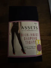Assets Spanx sz 2 Black High-Waist Shaping Tights Style 182B NWT