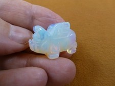 (Y-PIG-FL-538) 1 white Opalite FLY flying PIG...
