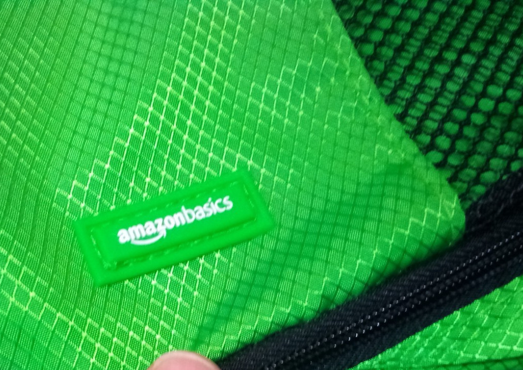 Amazon Basics Travel Organizer Packing Cube 2 Piece Set Green Large Slim