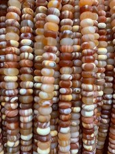 400 Pcs Wonderful Rare Tibetan Natural Old Agate Dzi 8x5mm Disc Beads