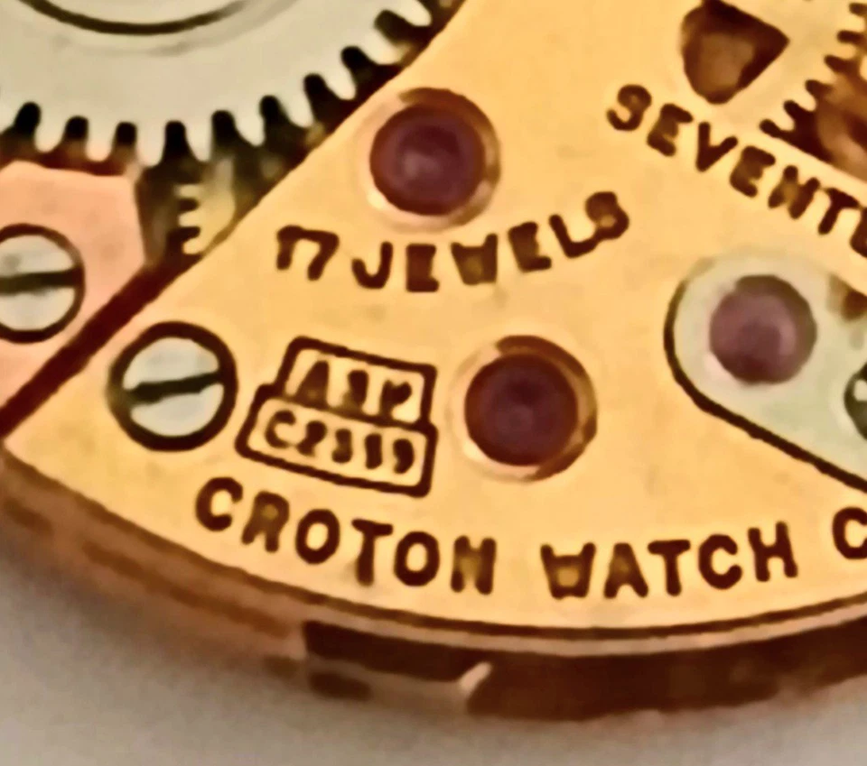 #025, (CROTON ASPCR-599) 17 Jewel Good Strong Running Movement Hands included. - Image 2 of 4