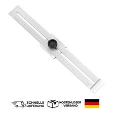 Streichenma&szlig; Kohlenstoffstahl 300mm Laser Skala Handwerk Holz Metall