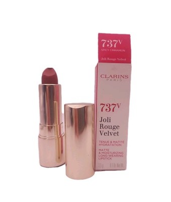 Clarins Joli Rouge Velvet Lipstick Matte 737V SPICY CINNAMON Slight Damage
