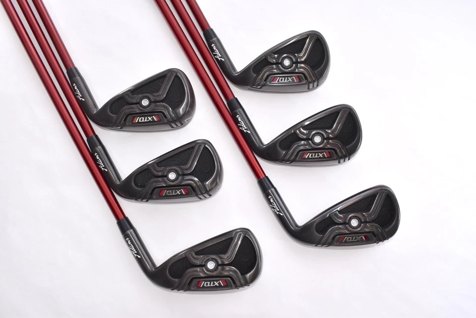 6pcs Adams XTD Iron Set 5-6-7-8-9-PW Flex Regular MITSUBISHI RH Irons Black - Image 3 of 4