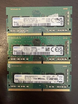 Samsung 8GB DDR4 3200MHz PC4-25600 1.2V 1Rx8 260-Pin SODIMM Laptop RAM