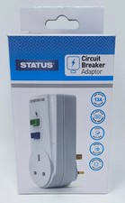 Plug In RCD UK 3 Pin 13A Power Breaker Safety Outlet Adaptor with Test & Reset