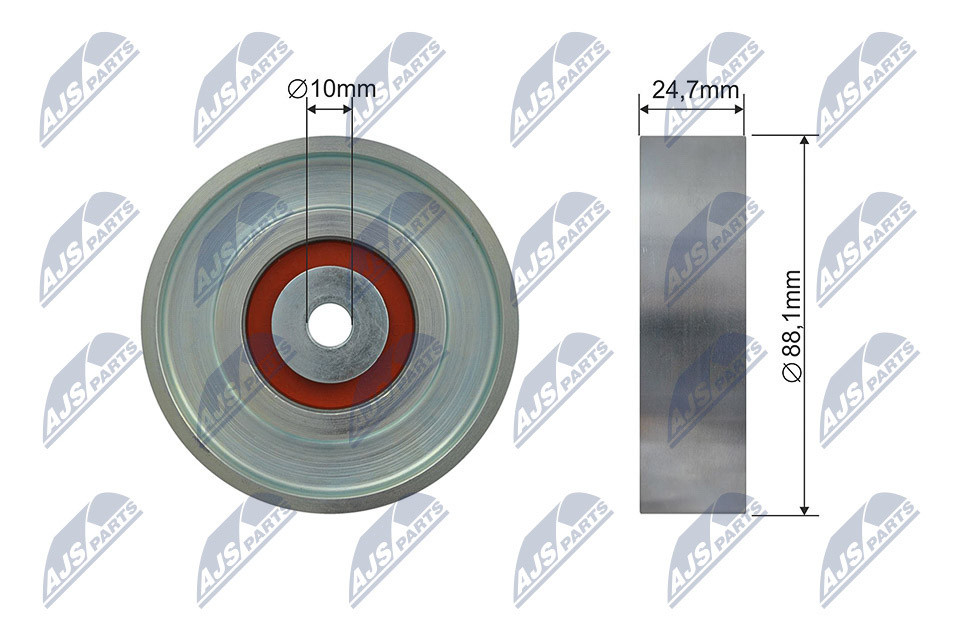 N.T.Y. RNK-TY-040.NTY Tensioner Pulley, V-ribbed belt for TOYOTA