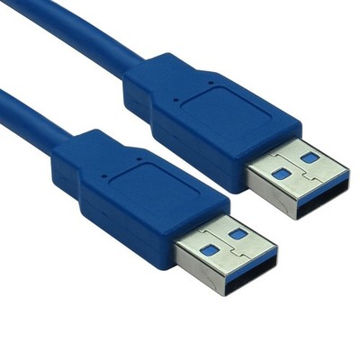 Kabel Direkt 5m USB 5Gbps Typ A M auf Typ A M Datenkabel - Blau