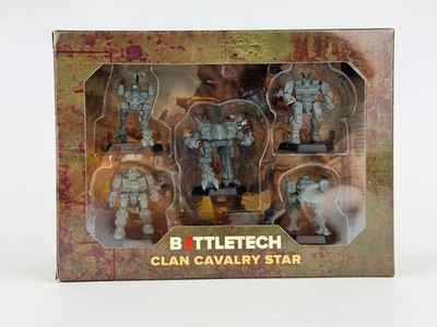 BattleTech Clan Cavalry Star Miniaturen Set 5 Figuren Tabletop Spiel Neu