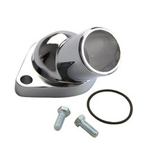 50 Degree Chrome Plated 2660 Water Neck Thermostat Housing Fits for Chevy