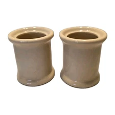 2 pcs Best China Small Round Ceramic Containers  Homer Laughlin Restaurant Ware 