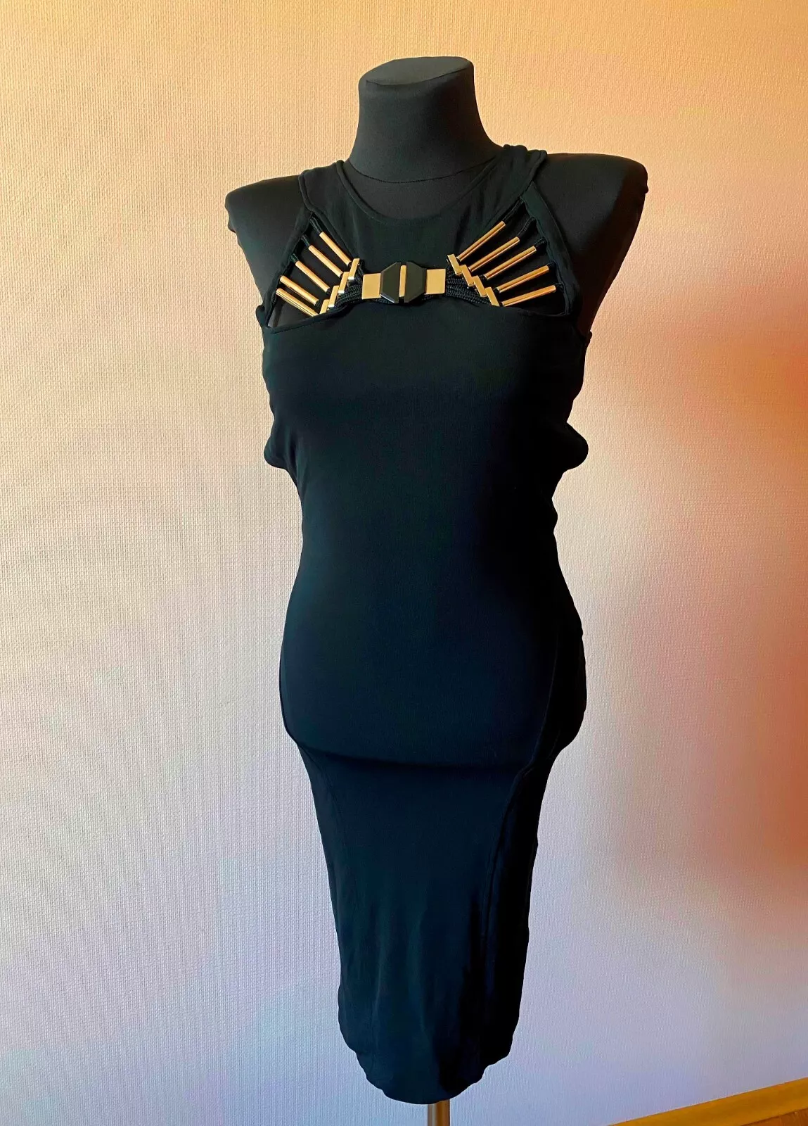 Superbe robe femme aztèque tribale emblématique GUCCI taille S viscose fabriquée en Italie
