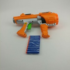 NERF Dart Tag Hyperfire Orange Barrel Gun Blaster Rotating Shot Hasbro 2005