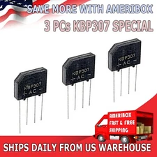 Bridge Rectifier 3 x KBP307 Full Wave 700Volts 3Amp Three Flat Rectifiers